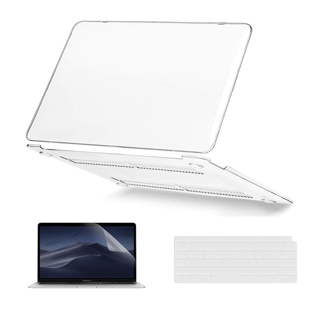 Ốp lưng Macbook Air 2018/2019/2020 (13 inch) A1932 / A2179 / A2337 mủ cứng trong suốt sịn