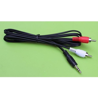 CÁP AV 3.5 RA 2 ĐẦU BÔNG SEN (DÂY ĐEN) 1M LM