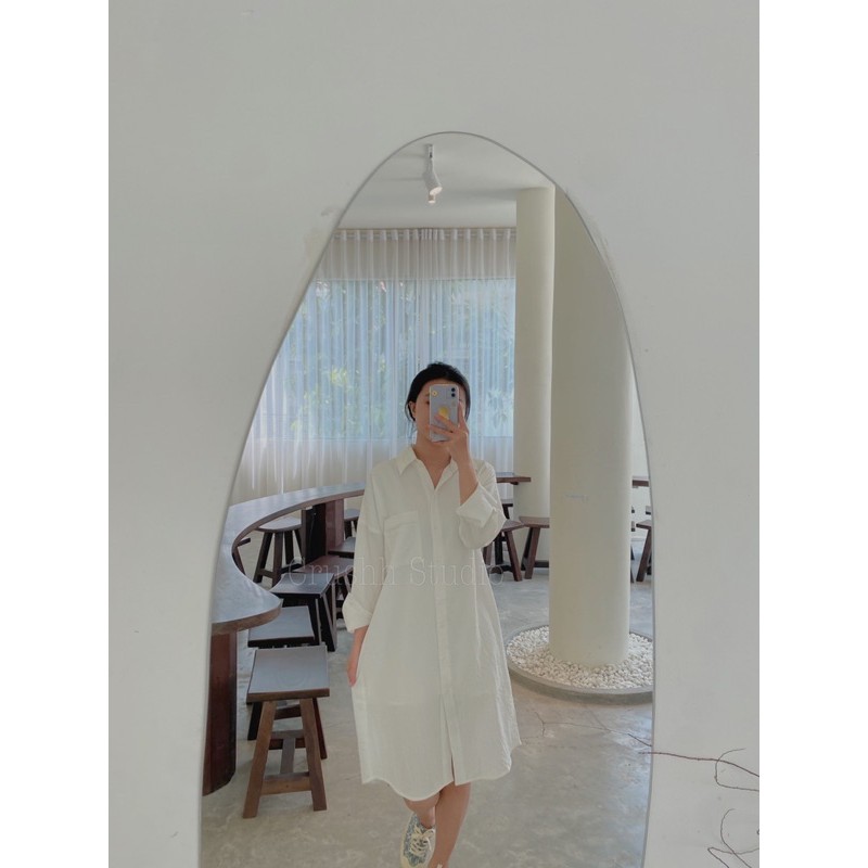 D14 - Đầm sơ mi trắng