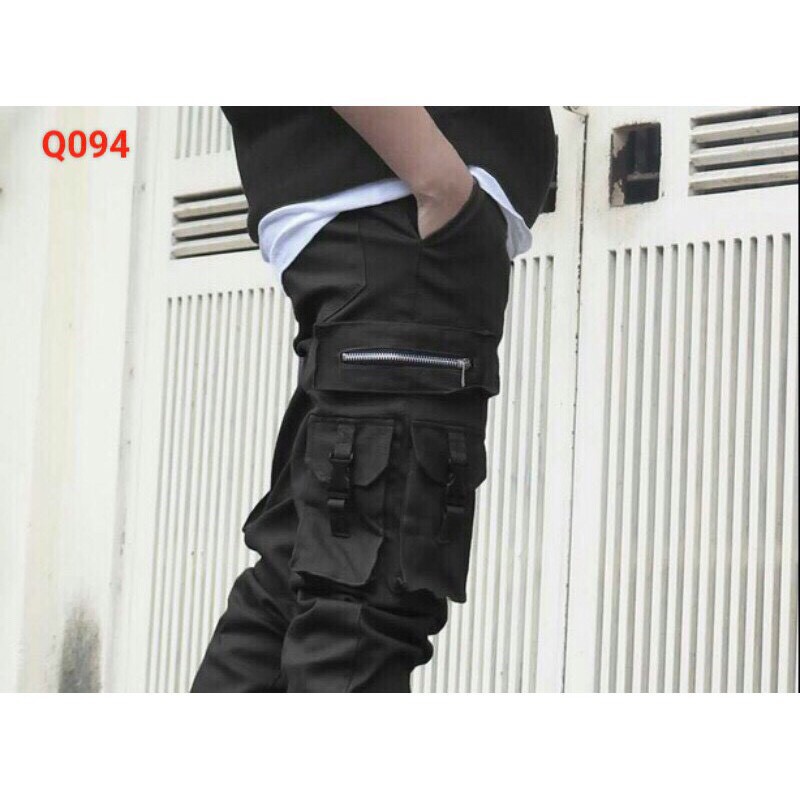 Quần jogger kaki túi hộp co giãn (hình thật)