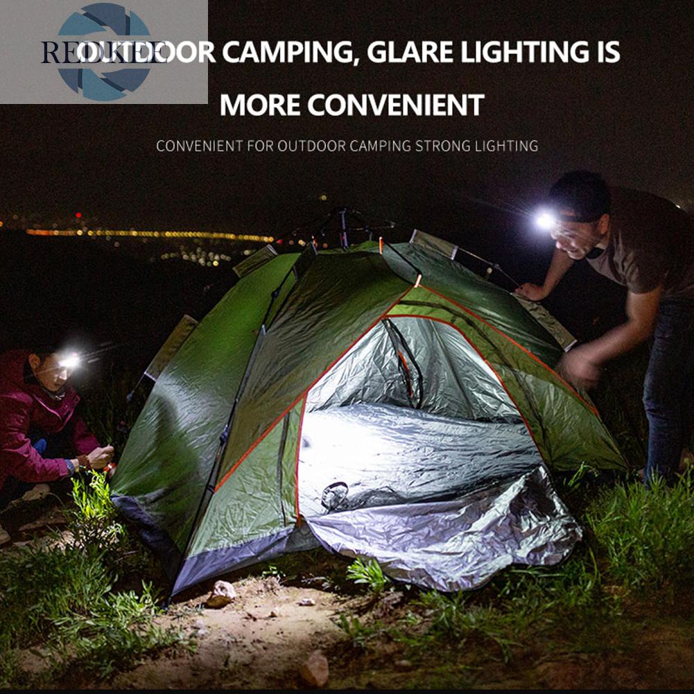 Đèn Pin Đeo Đầu Mini Siêu Sáng, 3 Chế Độ Sáng