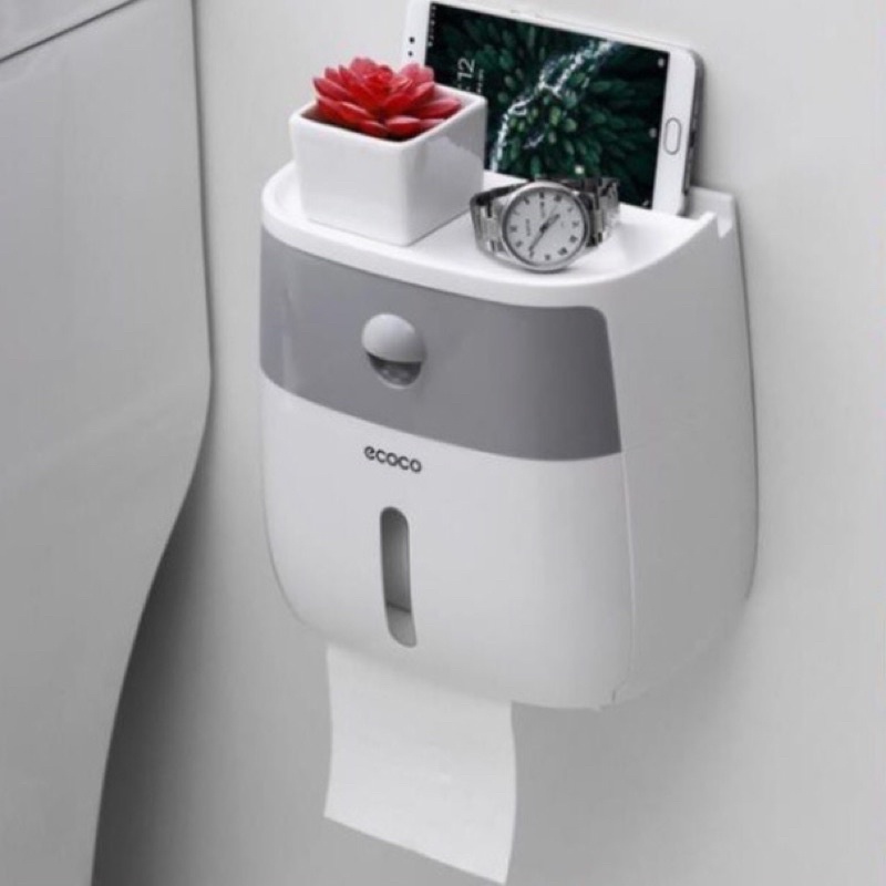 Hộp đựng giấy vệ sinh 2 tầng Ecoco❤️T370