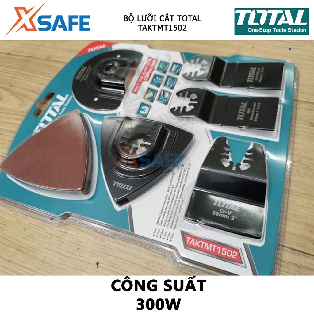 Bộ lưỡi máy cắt gọc đa năng TOTAL TAKTMT1502 15 chi tiết gia công tỉ mỉ, sắc bén dùng cho lắp ráp, xây dựng, sửa chữa