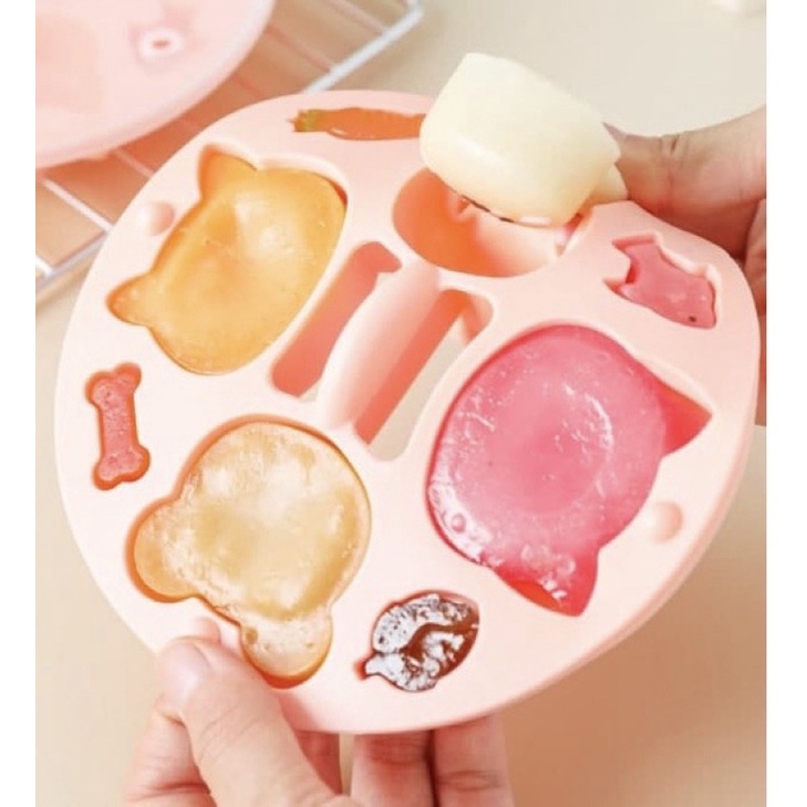 Khuôn hấp kèm nắp làm bánh, pudding, rau câu, đậu hũ non cho bé ăn dặm