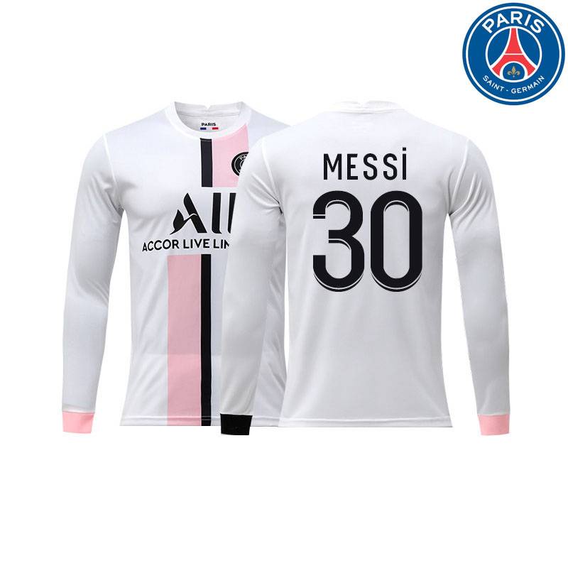 Np2 2021-2022 Paris Saint-Germain Fc. Áo Thun Thể Thao Tay Dài In Hình Cầu Thủ Messi Neymar Mbappe Plus Size