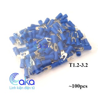 Đầu cos chữ Y T1.2-3.2 (~100 cái) dùng cho dây 0.5 - 1.5mm2