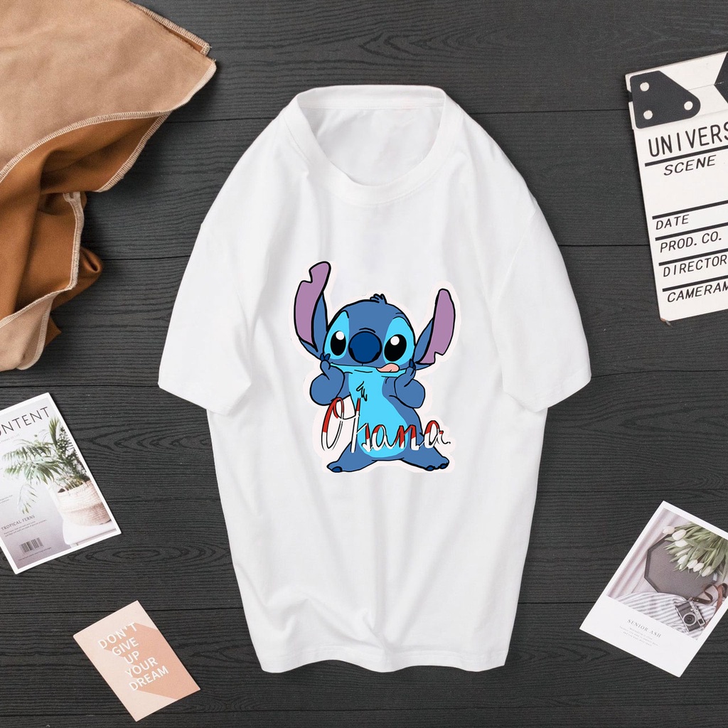 Áo thun tay ngắn thiết kế stitch cute mẫu mới nhẩt vừa ra mắt - o314