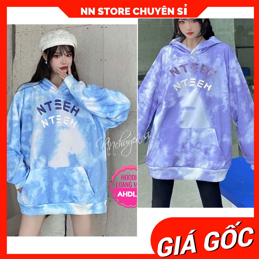 ÁO HOODIE NỈ LOANG MÀU CỰC CHẤT ⚡ẢNH THẬT⚡ ÁO NỈ CHUI