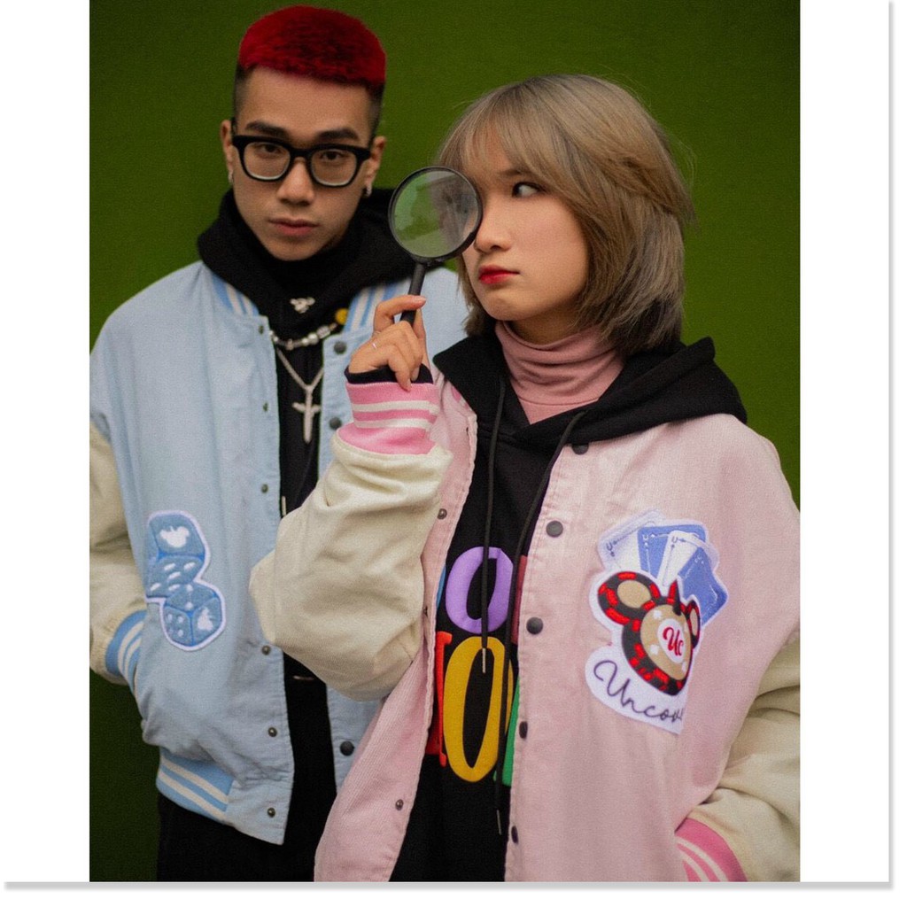 ÁO KHOÁC NHUNG BOMBER NAM NỮ,THIẾT KẾ HỌA TIẾT SIÊU NGẦU  THỜI TRANG KME.STORE