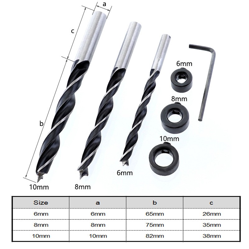 Bộ cữ khoan lỗ xiên, lỗ chéo 15 độ kèm nhiều phụ kiện, chế biến gỗ chuyên nghiệp