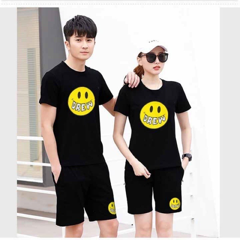 Bộ Thể Thao Nam Nữ Mặt Cười Drew Như Hình