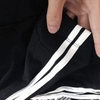 Quần Legging Đen 2 Sọc Trắng #AGE2X