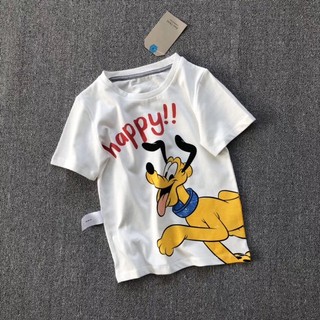 Áo thun Zara trắng hình cún