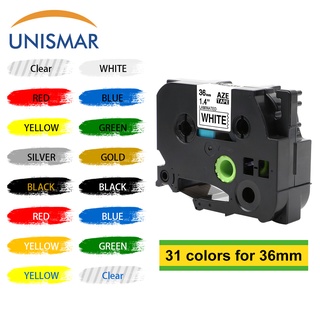  36mm brother Băng Keo TZE261 tze231 tze221 tze211 TZE-231 36mm TZE261 tze231 Tự Dính Mạnh Mẽ Tiện Dụng 