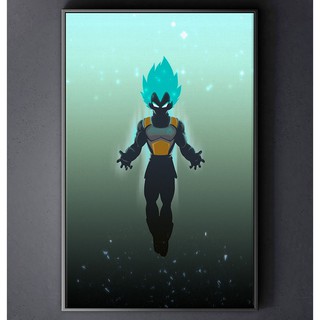 TRANH CANVAS ANIME DRAGON BALLS treo tường in theo yêu cầu - Vegeta 6
