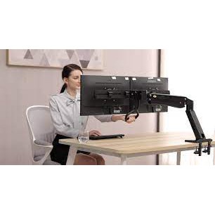 Giá Treo Màn Hình Máy Tính Kẹp Bàn 2 Màn Hình - NB32 - [ Phù Hợp MH 24&quot; - 32&quot; ] - Hàng Chính Hãng - Model 2021