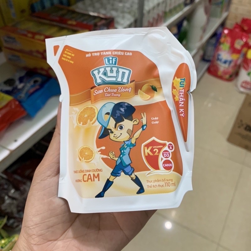 Thùng 24 bịch sữa KUN 110ml
