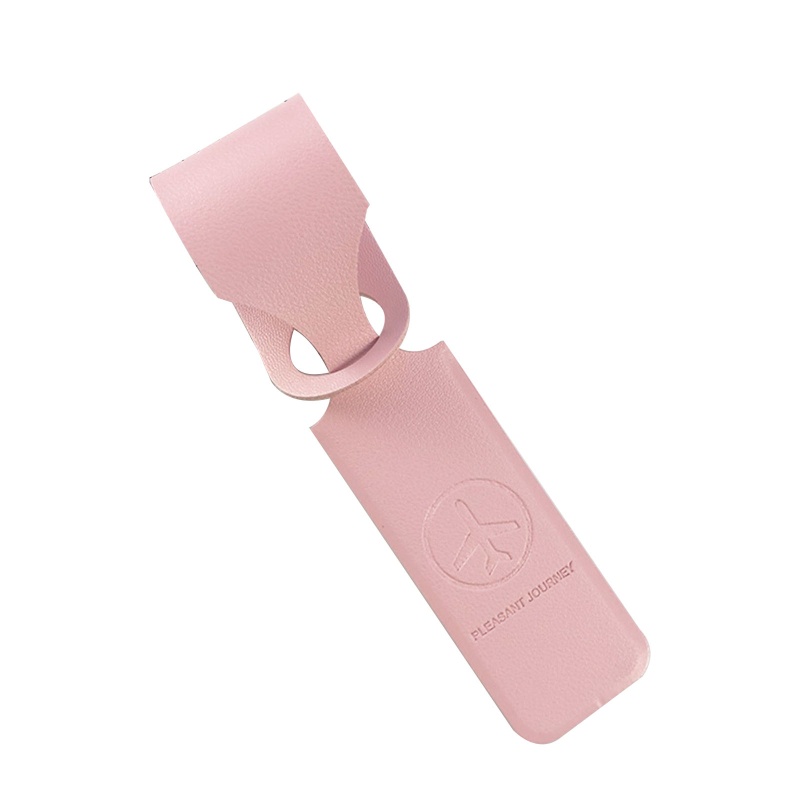 QQ Nhãn Đánh Dấu Ghi Thông Tin ID Hành Lý Bằng Da PU Nhỏ Gọn Tiện Dụng