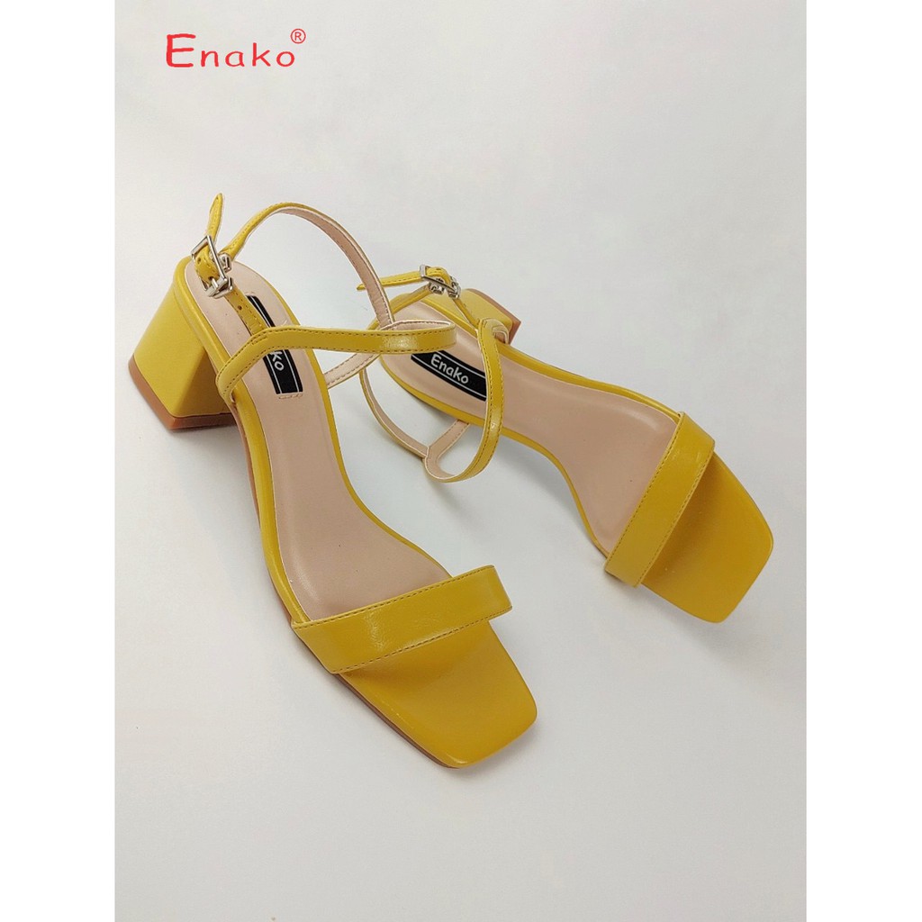 Giày sandal quai mảnh gót 5cm êm ái Enako TP13518