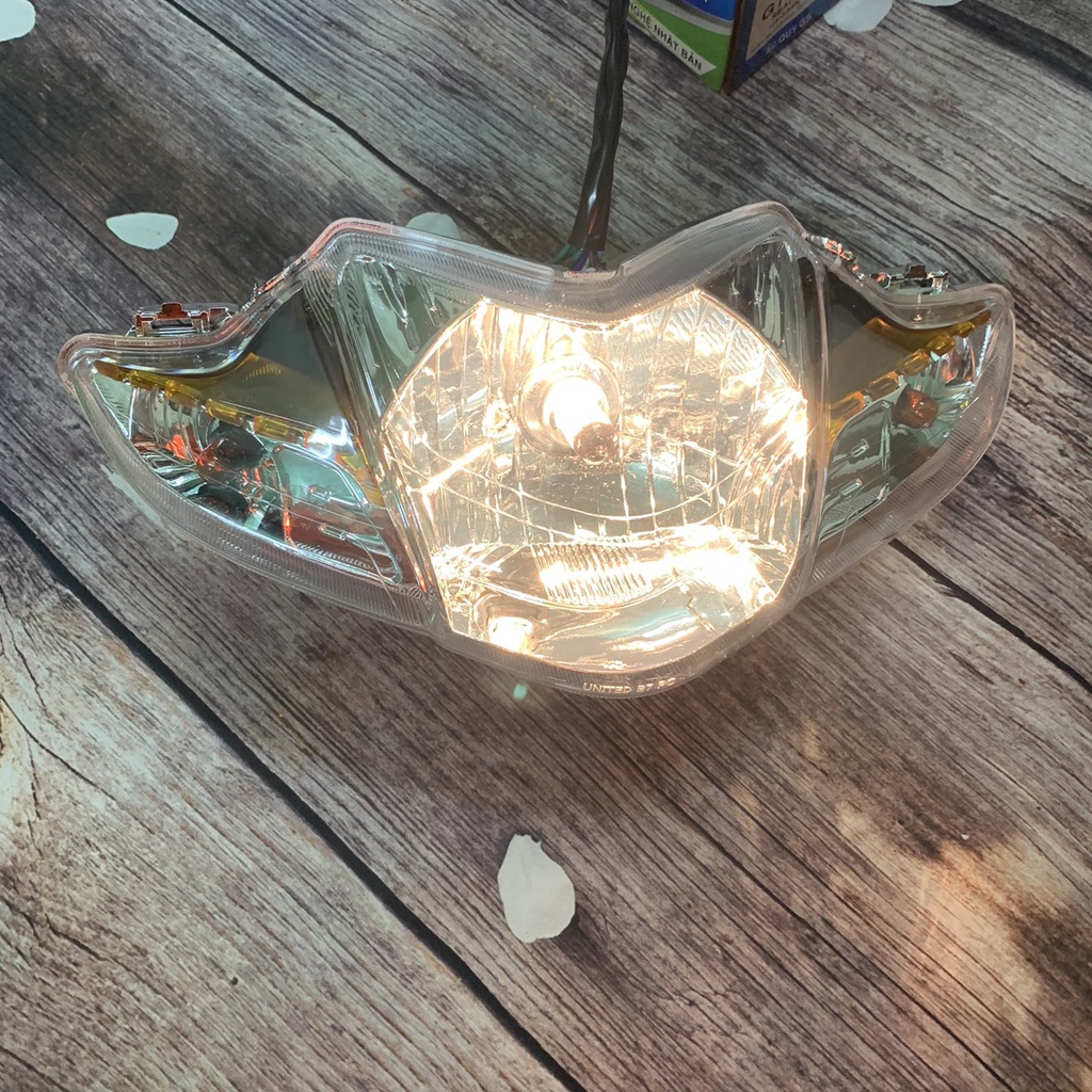 Pha đèn xe Wave RSX 110/  chóa đèn trước xe WAVE S110 ,đời từ 2009 đến 2010 -bóng tròn siêu sáng