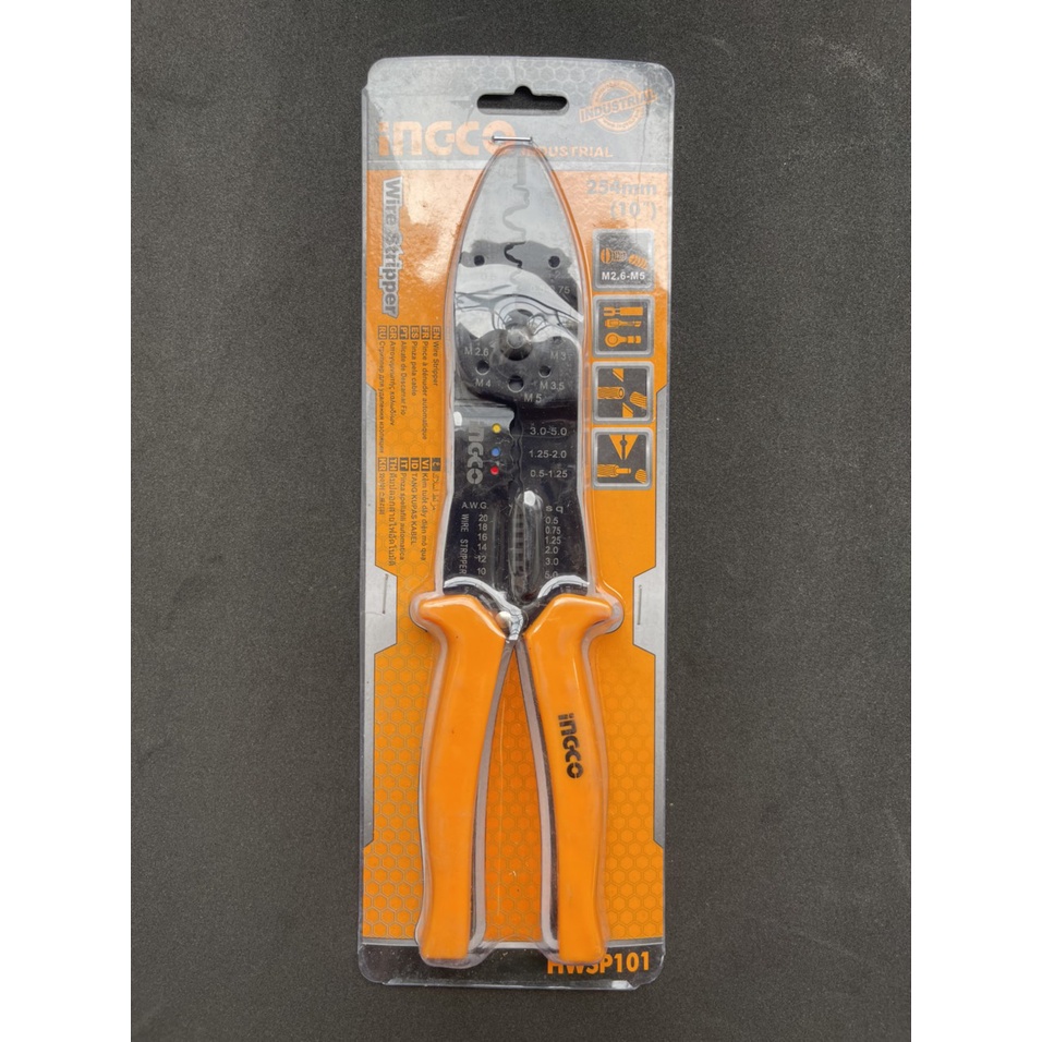 Kềm tuốt dây điện đa năng 10"/205mm Ingco HWSP101