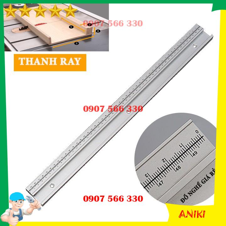 Thanh ray trượt nhôm có số đo lắp máy phay máy cưa bàn mini QE169
