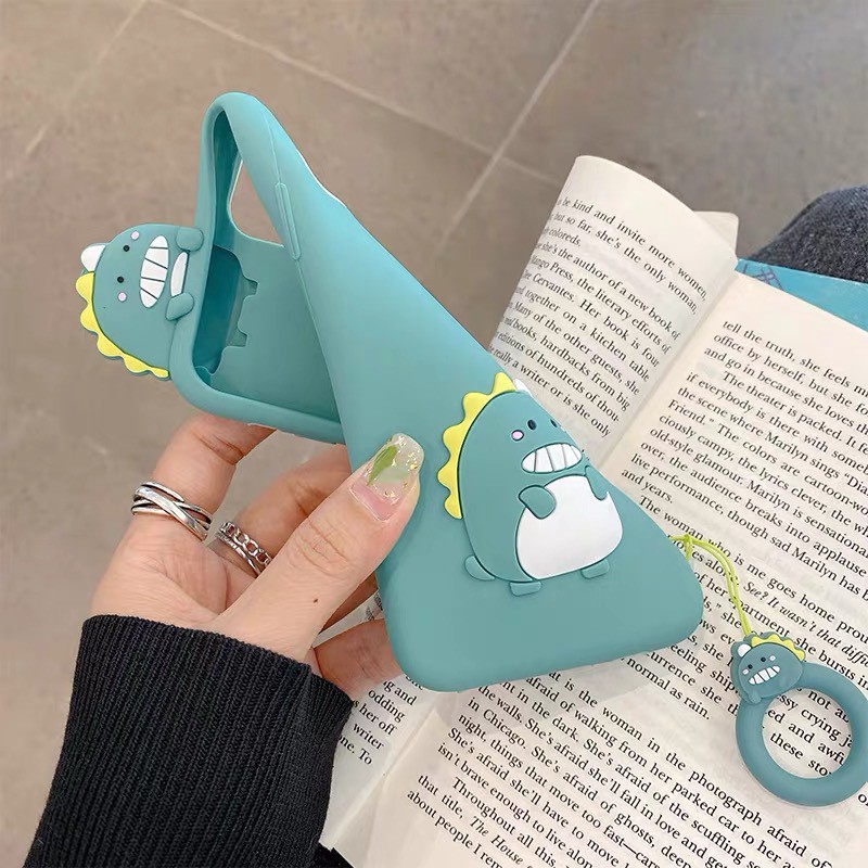 Ốp cao su khủng long 3D iPhone 6/6s/7/8/SE /7/8Plus/X/Xr/Xs/XsMax/11/Pro/Max 12 Mini 12/12 Pro/Max/13/Pro/Max