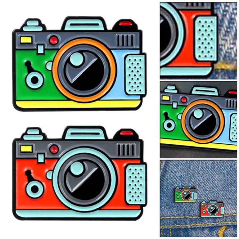 Sale 73% Huy Hiệu Cài Áo Hình Máy Ảnh Sáng Tạo, Green Giá gốc 26000đ - 1H88-7