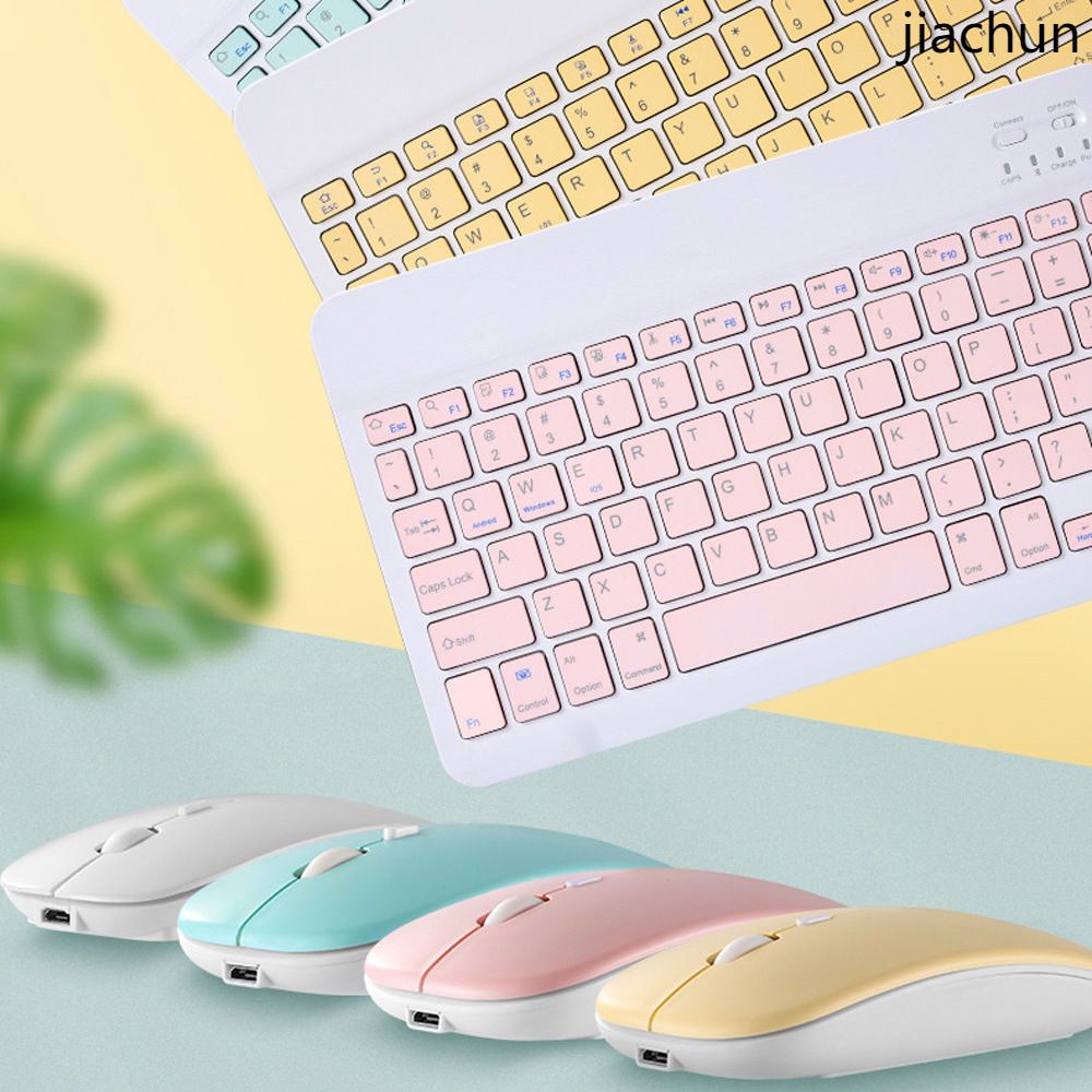 [Premium] Bàn phím và chuột không dây Bluetooth Tablet PC Bàn phím iPad Mini Mouse Set không dây di động Android Apple ngoài sạc sạc điện thoại phổ biến