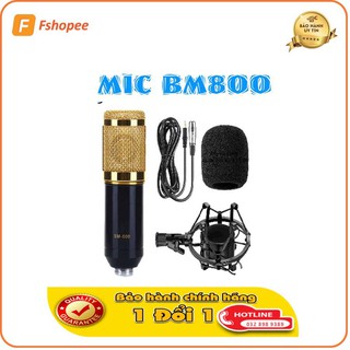 Mic Thu Âm BM800 Giá rẻ + Chân Mic  + Bông Lọc Âm