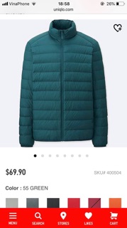 Áo lông vũ uniqlo
