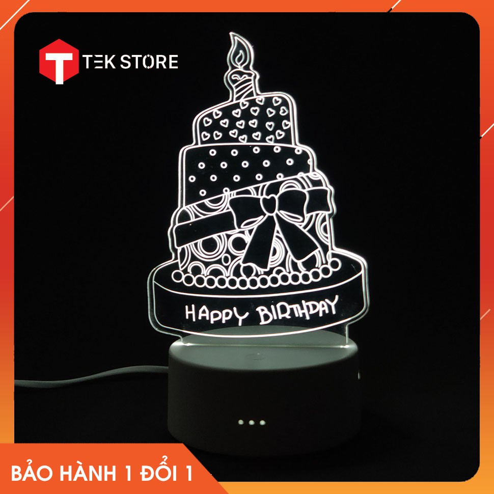 Đèn Ngủ Bánh Kem Sinh Nhật - Đèn Ngủ Happy Birthday