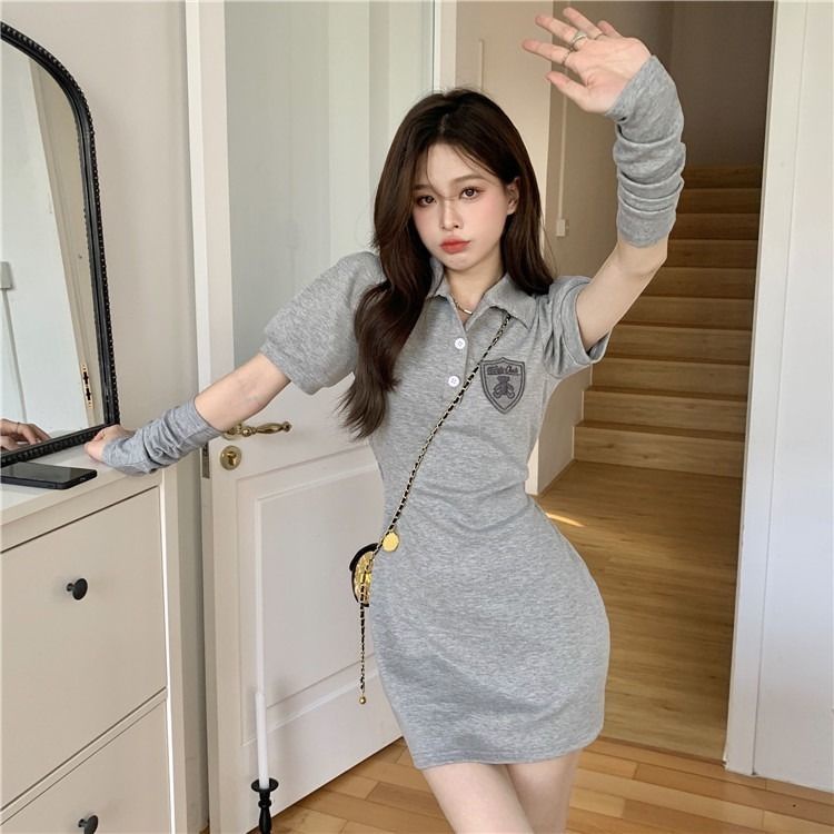 Đầm Ngắn Cổ Polo Thời Trang Mùa Hè 2022 Cho Nữ
