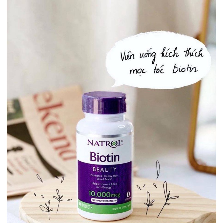 Viên uống natrol biotin 10000mcg tạm biệt nỗi lo rụng tóc - ảnh sản phẩm 4