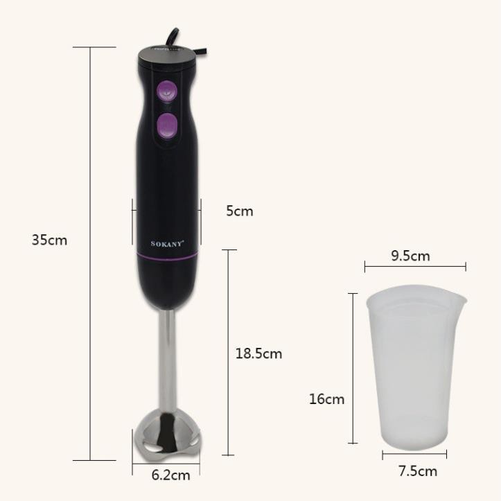 [Bảo Hành 24 tháng] Máy xay đa năng Sokany HB230A đa năng, Máy xay cầm tay cao cấp HB230A cao cấp
