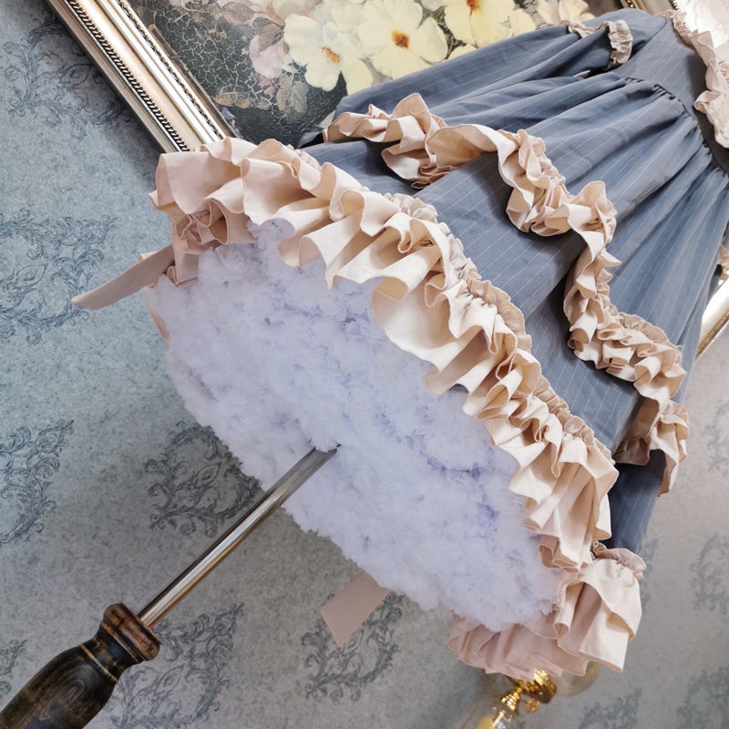 Chân Váy Lưới Mềm Mại Phong Cách Lolita 50cm