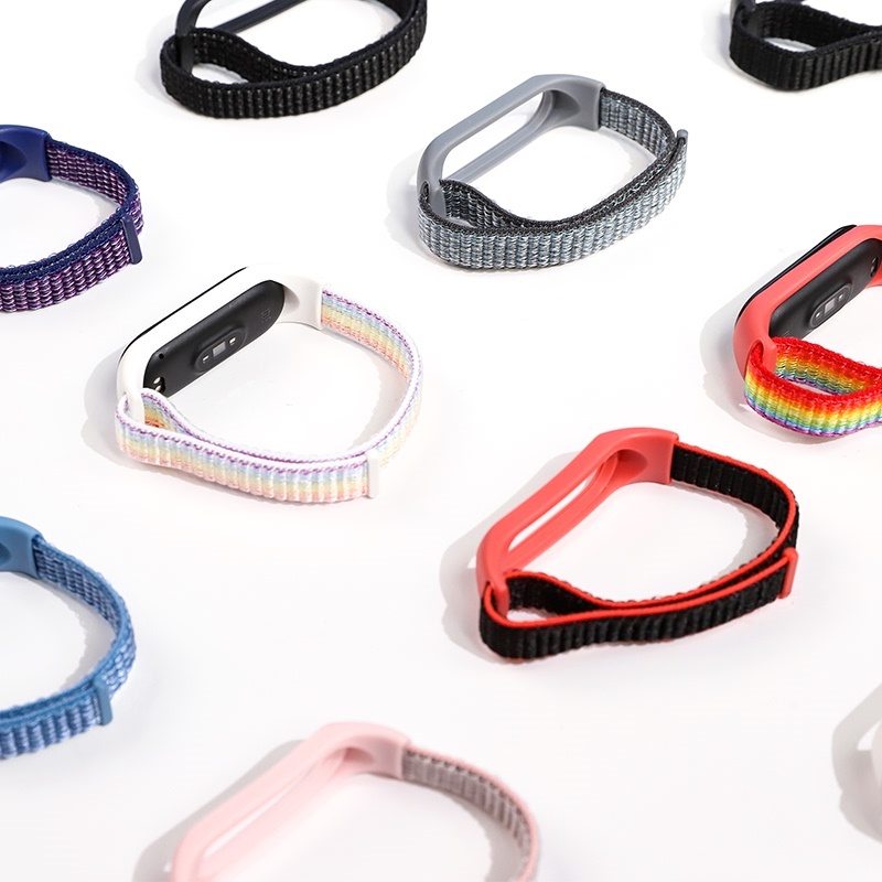Dây Đeo Nylon Thoáng Khí Thay Thế Cho Đồng Hồ Thông Minh Xiaomi Mi Band 7 5 6 4 3 Miband 7
