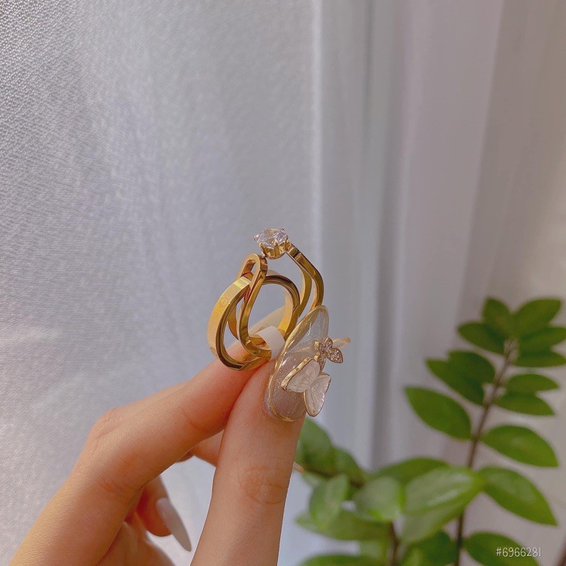 Set nhẫn TITAN 2 chiếc - vàng