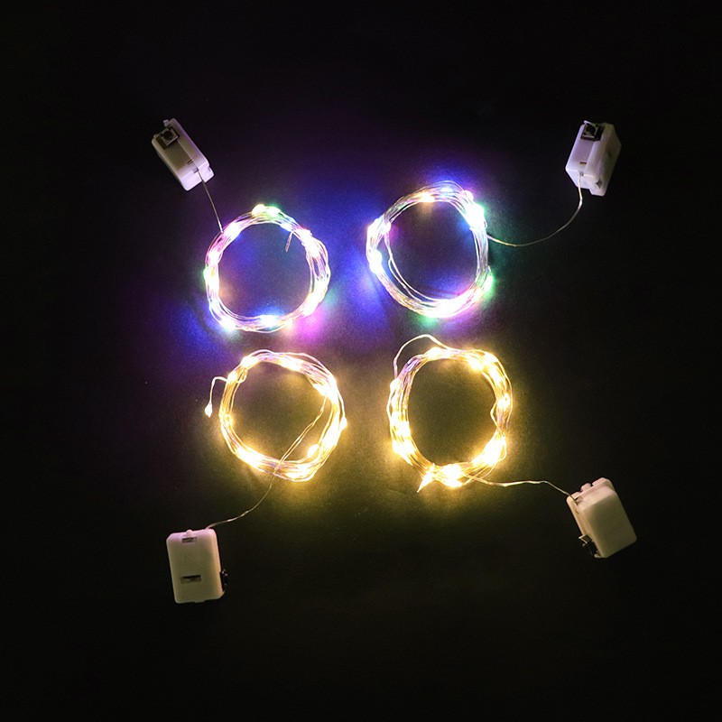 Đèn LED Đom Đóm Fairylight Trang Trí Decor Nhà Cửa - Có 3 Chế Độ - Kèm Sẵn Pin (1 mét / 2 mét)