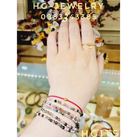 Vòng tay phong thủy đá tourmaline tài lộc - may mắn - bình an