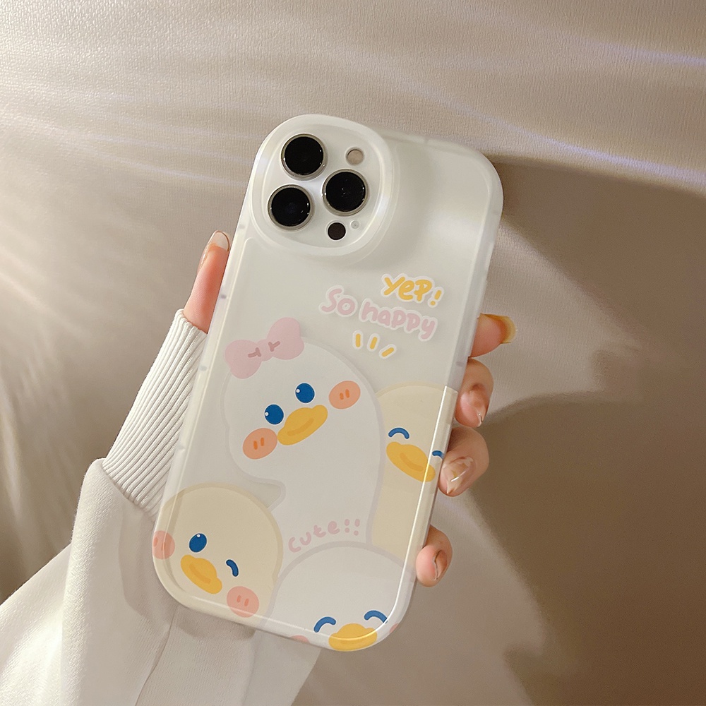 Ốp Điện Thoại TPU Mềm Chống Sốc In Hình Vịt Cho iPhone 11 12 13 Pro max mini XS max xr 7 8 se2020 plus
