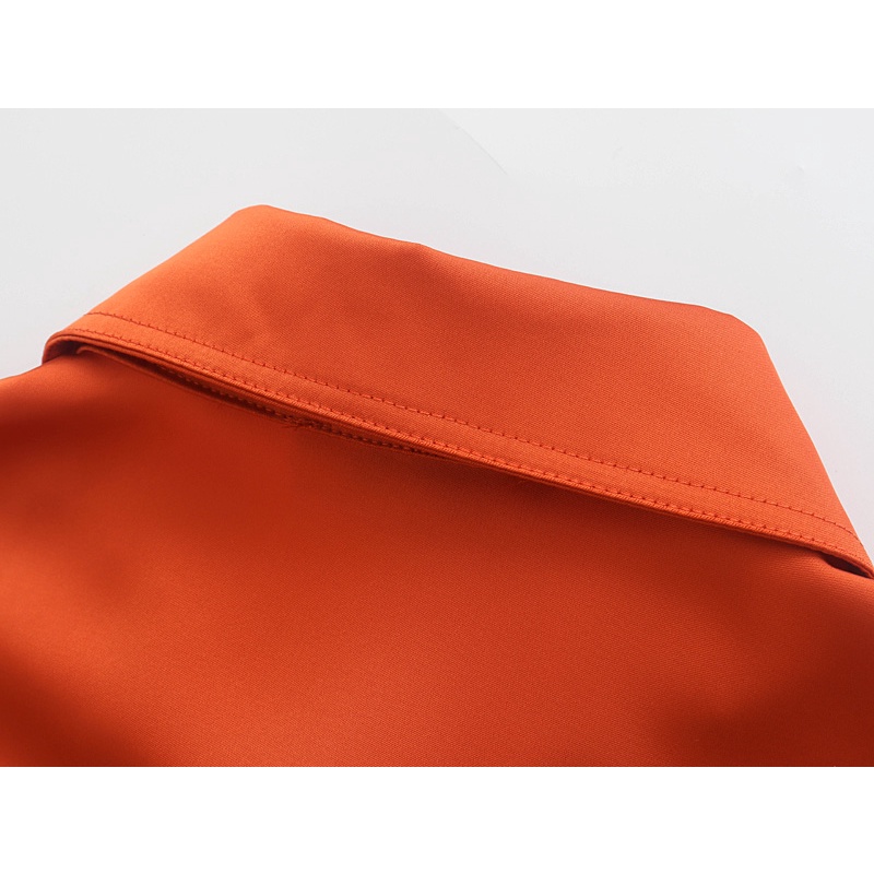 Zara Morocco full tag - Áo Zara sơ mi tone cam cực chất AT8SMG57N10