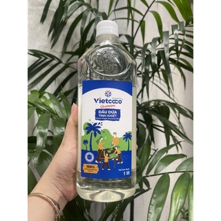 Chai 1 Lít dầu dừa Ép lạnh Viet coco