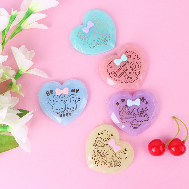 Lược Gấp Tích Hợp Gương Kích Thước Nhỏ Gọn Hình Trái Tim YOUYO