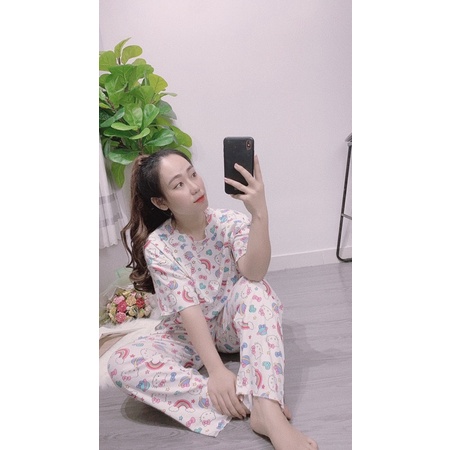 Set bộ hoạt hình quần dài hàng xuất khẩu - borip xịn - form to 65kg - Carotshop
