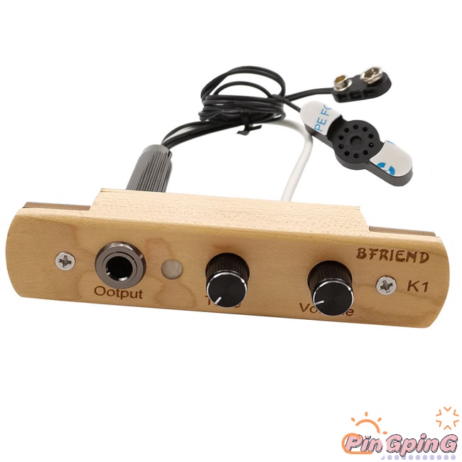 Hệ Thống Pickup Điện Tử PING K1 Cajon Với Đầu Ra Âm Lượng 6.35mm Điều Khiển Âm Lượng Cho Trống