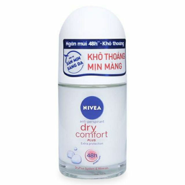 Lăn khử mùi nivea khô thoáng mịn màng(50ml)