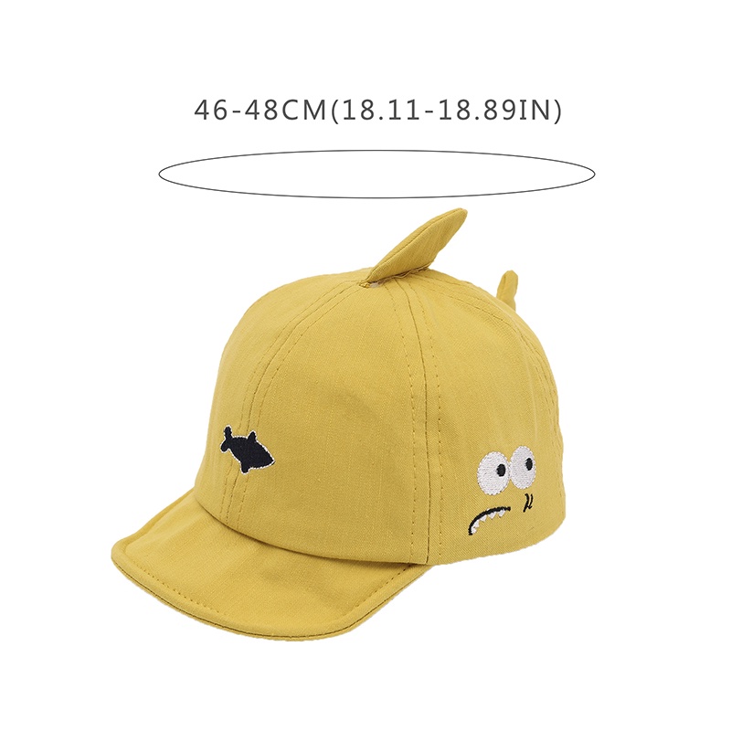 Mũ Cotton Mềm Chống Nắng Thêu Họa Tiết Hoạt Hình Thời Trang Xuân Hè Cho Bé Sơ Sinh