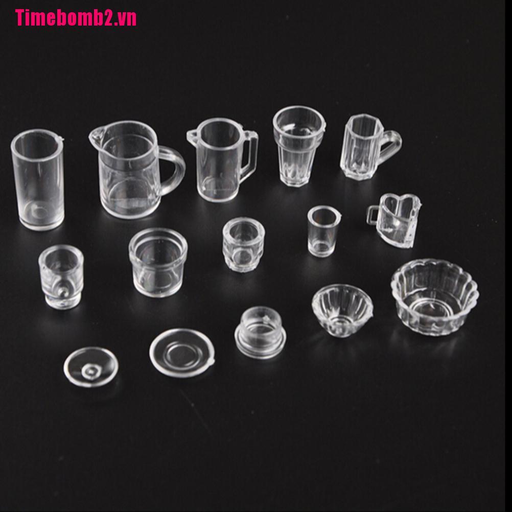 ### Bộ 15 Cốc Mini Trong Suốt Cho Bé Chơi Múa Ba Lê