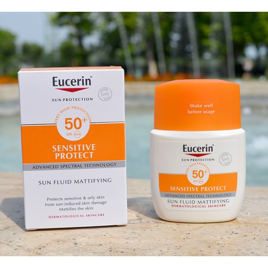 Kem Chống Nắng Eucerin Sun Fluid Mattifying Sensitive 50ml